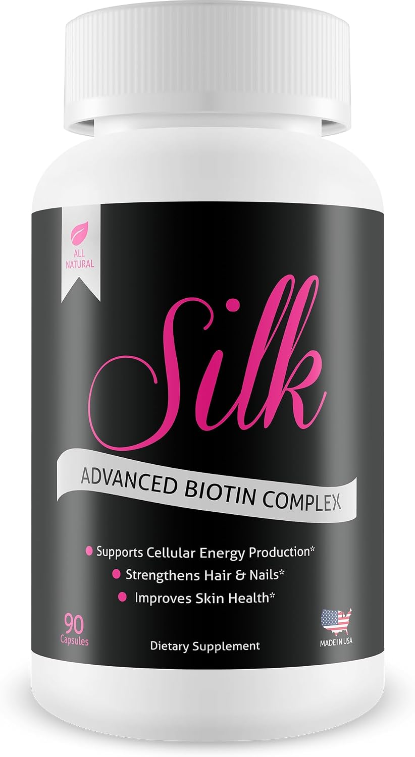 Silk Advanced Biotin Complex – Hair, Skin & Nails Support Supplement - görsel 1