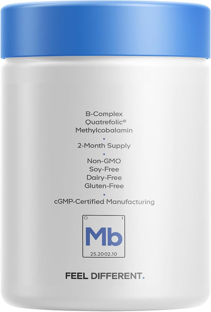 Codeage Methylfolate B Complex+ — Methylated B Vitamins with 5-MTHF, Methyl B12, Riboflavin and Betaine | 120 Capsules