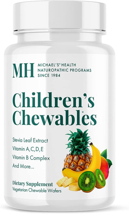 Michael's Health Children's Chewables - Multivitamin & Mineral Supplement - Fruit Punch Flavour - 120 Vegetarian Wafers