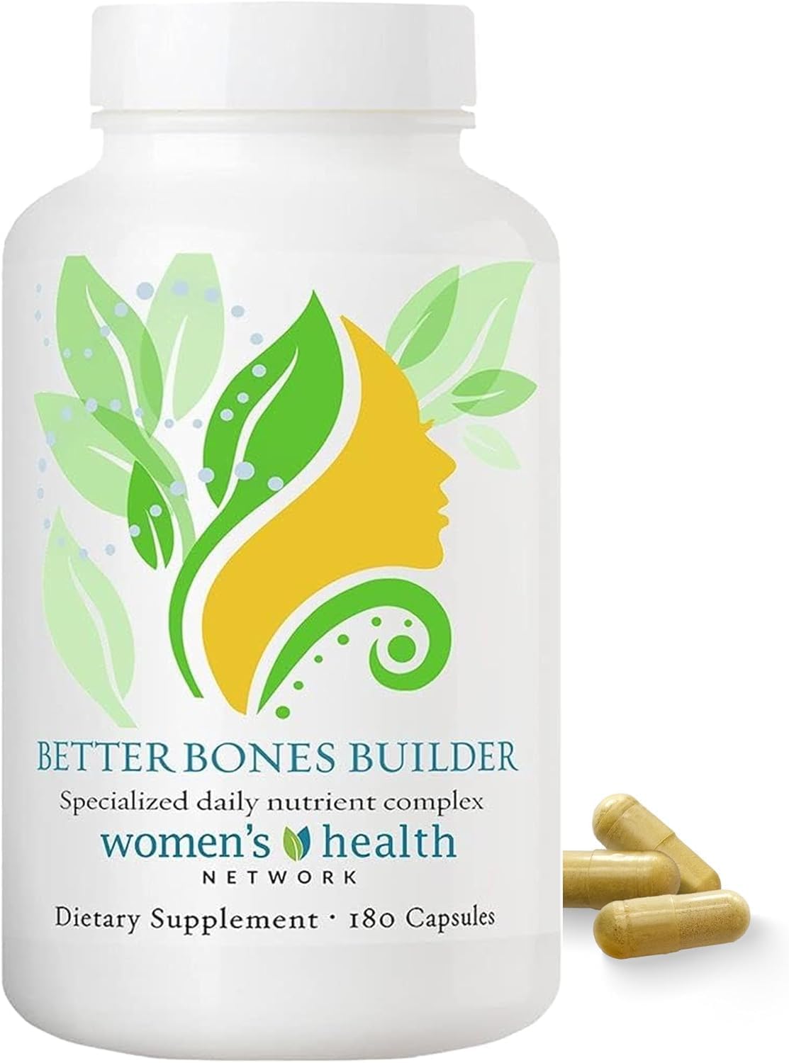 Better Bones Builder - 32-in-1 Calcium Supplements for Women, 300mg Calcium with Vitamin A, C, D3, K, and 300mg Magnesium, Zinc Selenium & Trace Minerals for Bone Strength - 180 Count - görsel 1