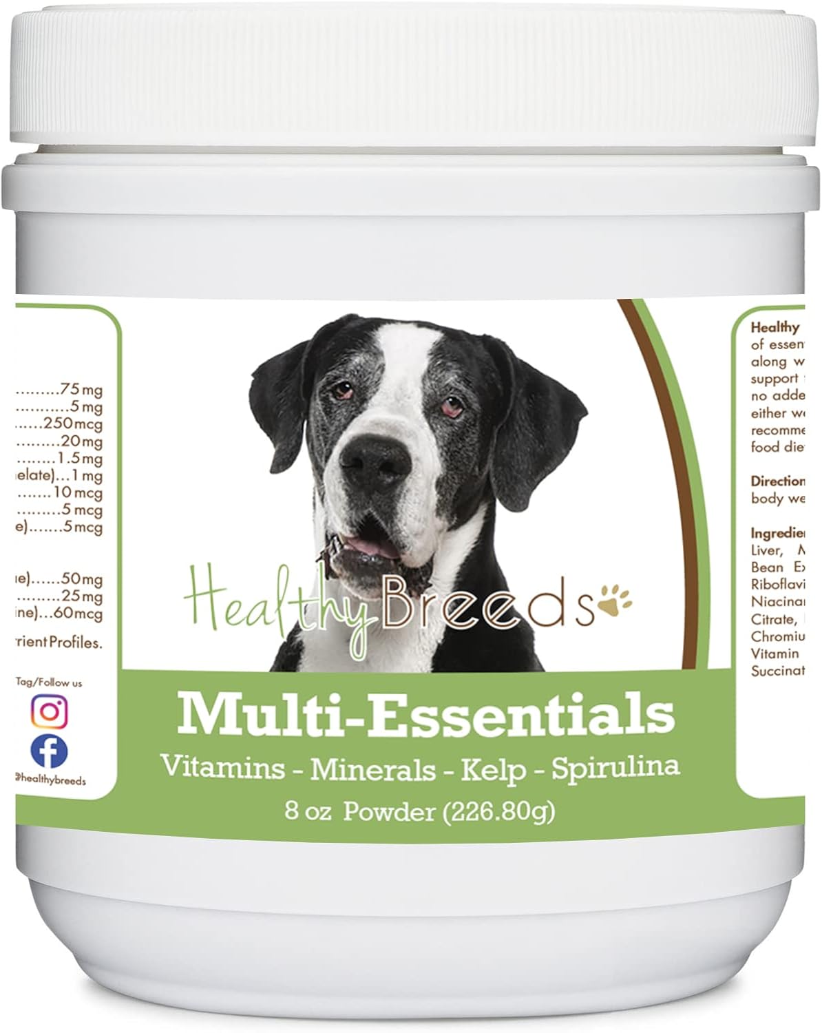 Healthy Breeds Great Dane, Mantle, Multi-Essentials Powder for Dogs - 227g - görsel 1