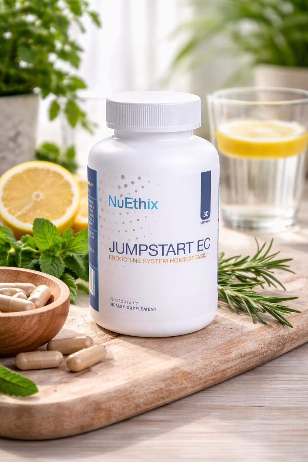 NuEthix Formulations Jumpstart EC - Endocrine System Homeostasis Food Supplement, 120 Capsules - görsel 4