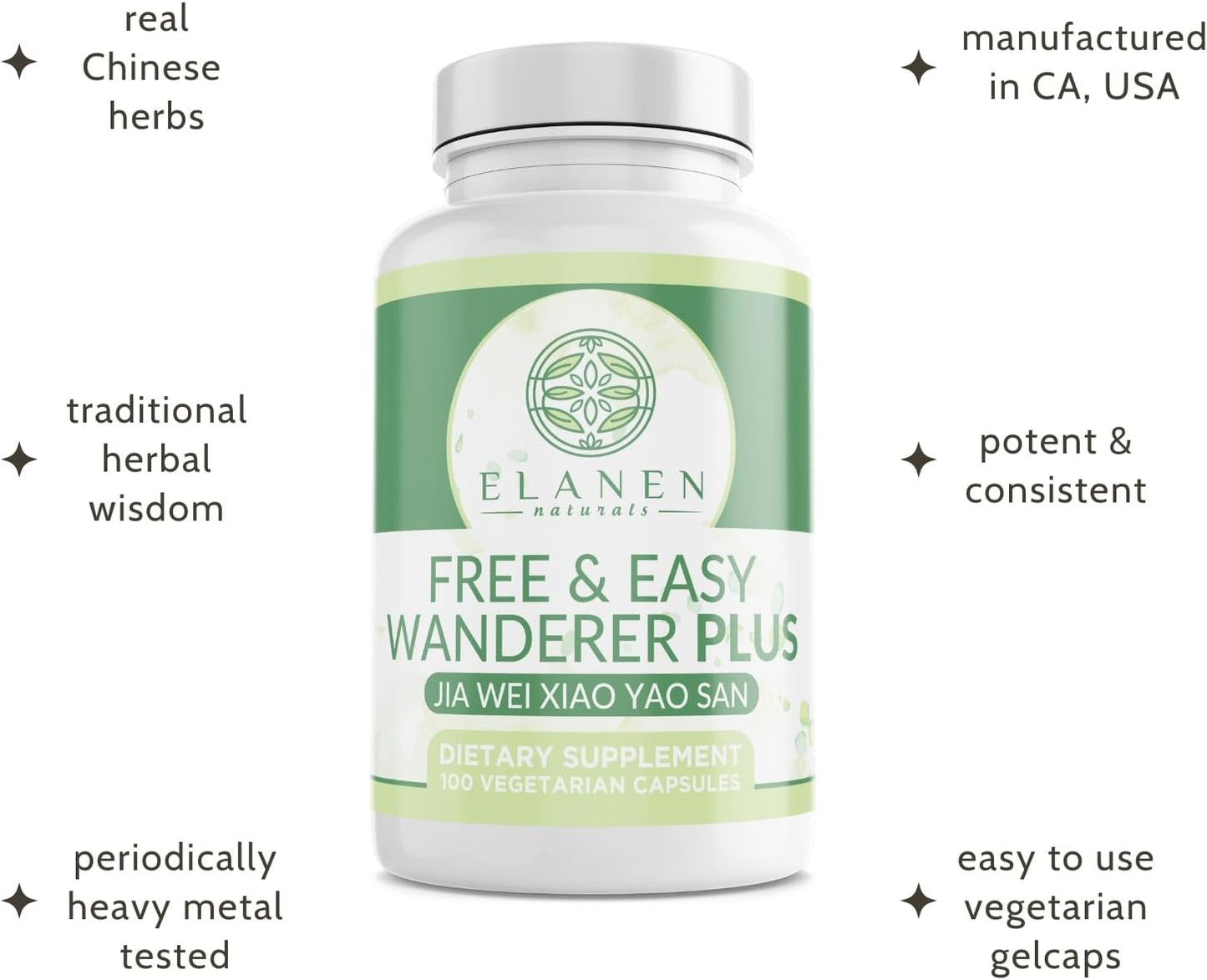 Jia Wei Xiao Yao San, Free and Easy Wanderer Plus, 100 Vegetable Capsules - görsel 4