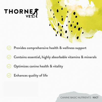 ThorneVET Canine Basic Nutrients – Multivitamin Support for Dogs, 90 Soft Chews