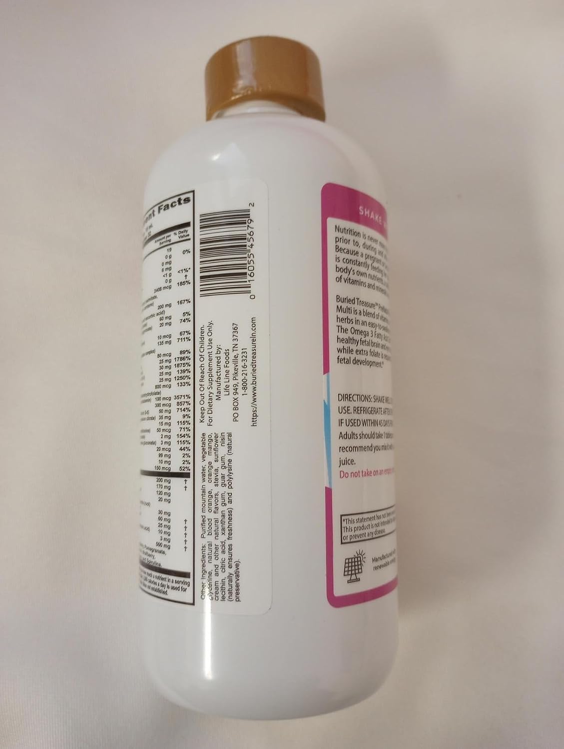 Buried Treasure Prenatal Plus DHA Complete - Liquid Prenatal Vitamin with DHA, Omega-3 & Iron - görsel 7