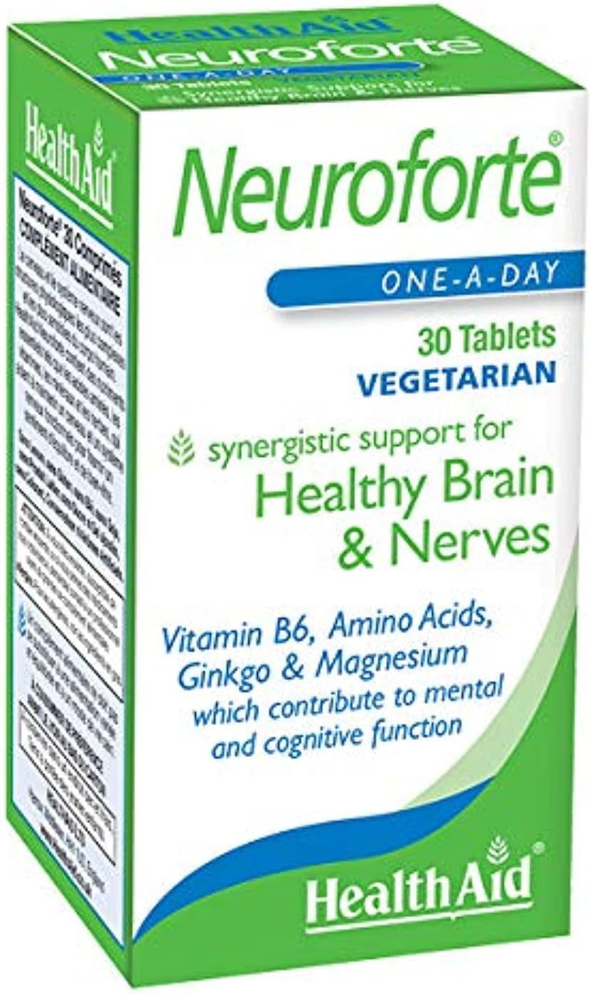 Health Aid NeuroForte - B Vitamin Complex with Amino Acids, 30 Tablets - görsel 1