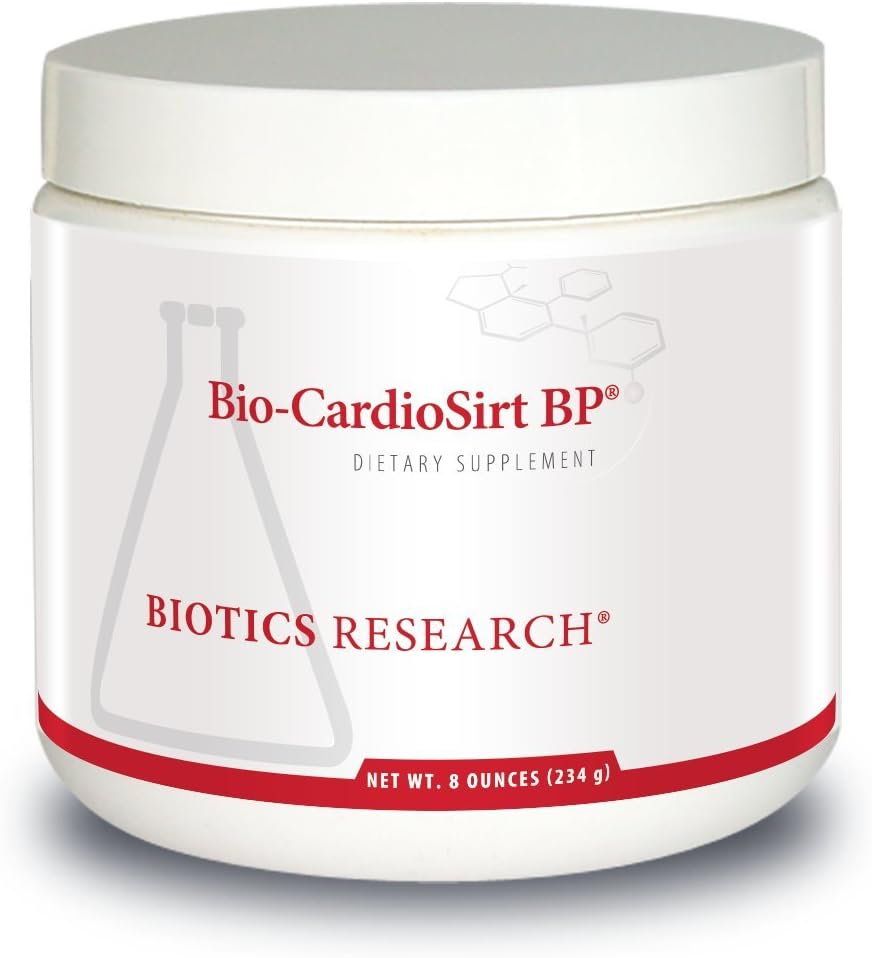 BIOTICS RESEARCH Bio CardioSirt BP Patented Easy to Mix Powder – 8 oz (227 g) - görsel 1