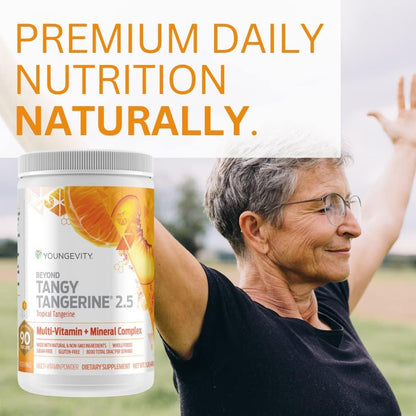 Youngevity Beyond Tangy Tangerine 2.5 Tropical Tangerine - Ultimate Multivitamin and Mineral Complex