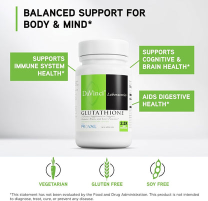 DAVINCI Labs - Glutathione - 30 Capsules