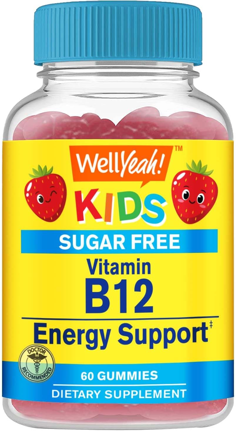 WellYeah Children's Vitamin B12 1000mcg Sugar Free Gummies - görsel 1