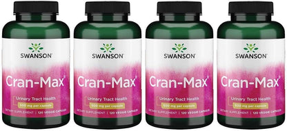 Swanson Cran-Max 500 mg 120 Veg Capsules (2 Pack)