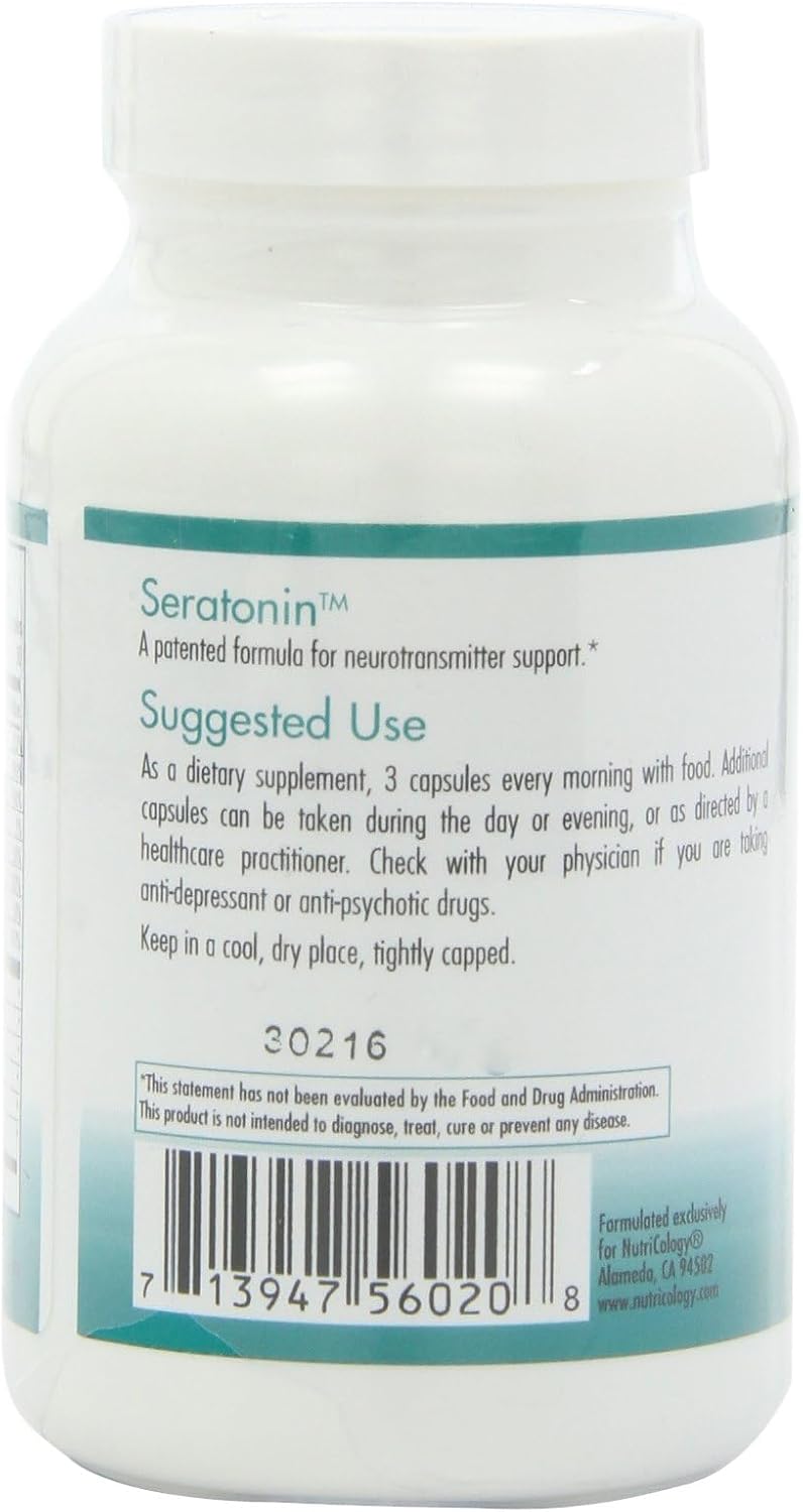 NutriCology Serotonin - Serotonin Support Supplement, 90 Capsules - görsel 5