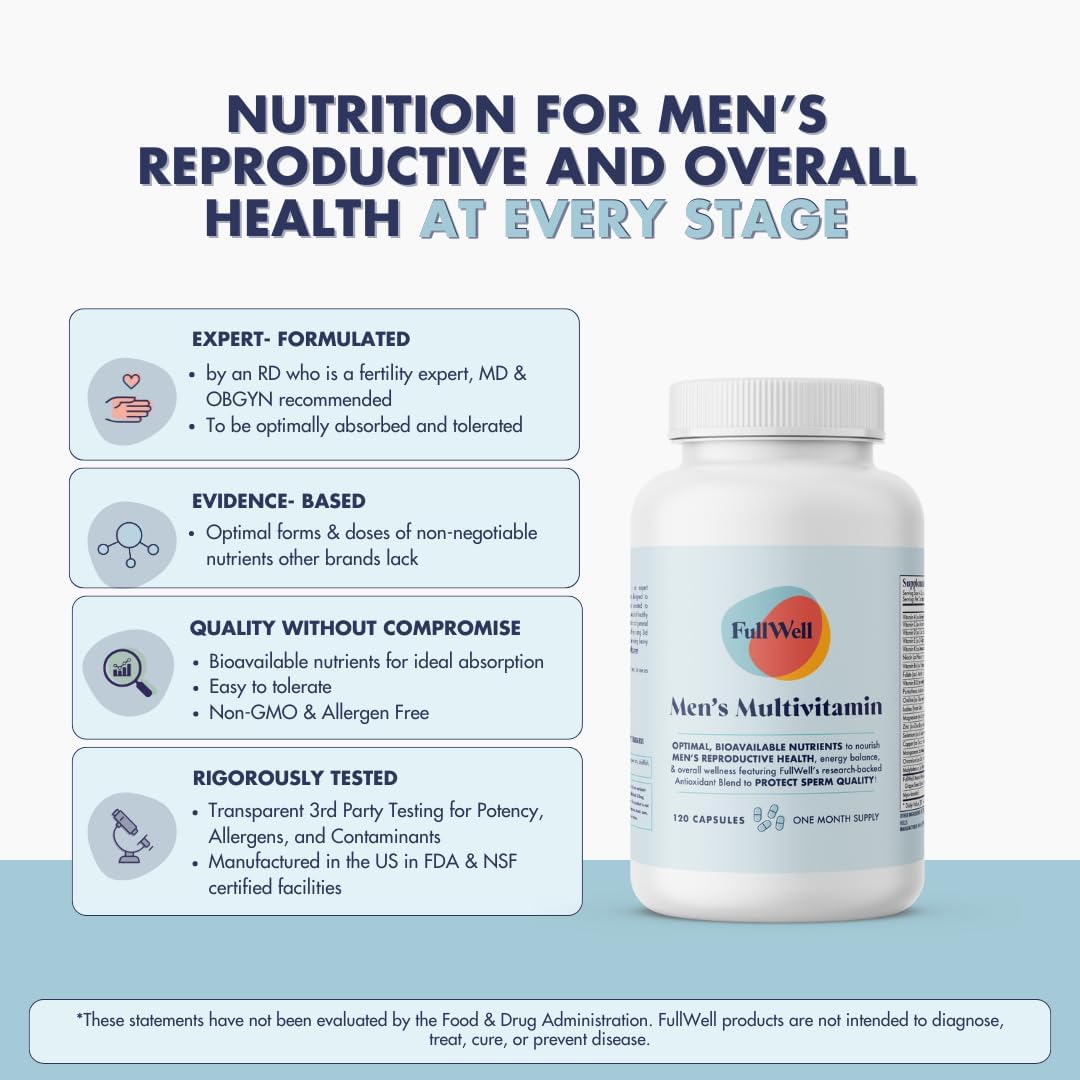 FullWell Men's Multivitamin - Daily – Hormone Balance : Nutrients that play a role in endocrine function help – Image 3