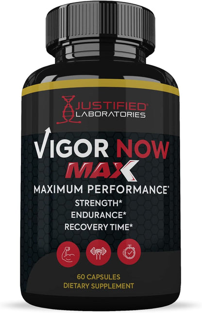 (5 Pack) Vigour Now Max 1600mg All Natural Advanced Men's Health Formula 300 Capsules