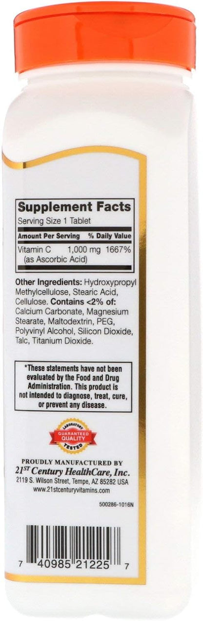 21st Century Vitamin C 1000mg Time Release Caplets, 110 Count