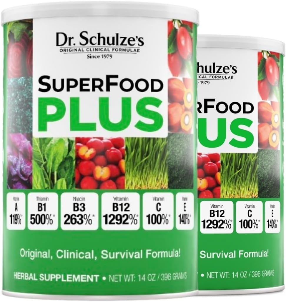 Dr. Schulze's SuperFood Plus – Everyday Superfood Supplement for Overall Wellness – Clean, Quality Nutrition – Supports Metabolism & Daily Energy – Gluten-Free & Dairy-Free – 390 Tablets - görsel 9