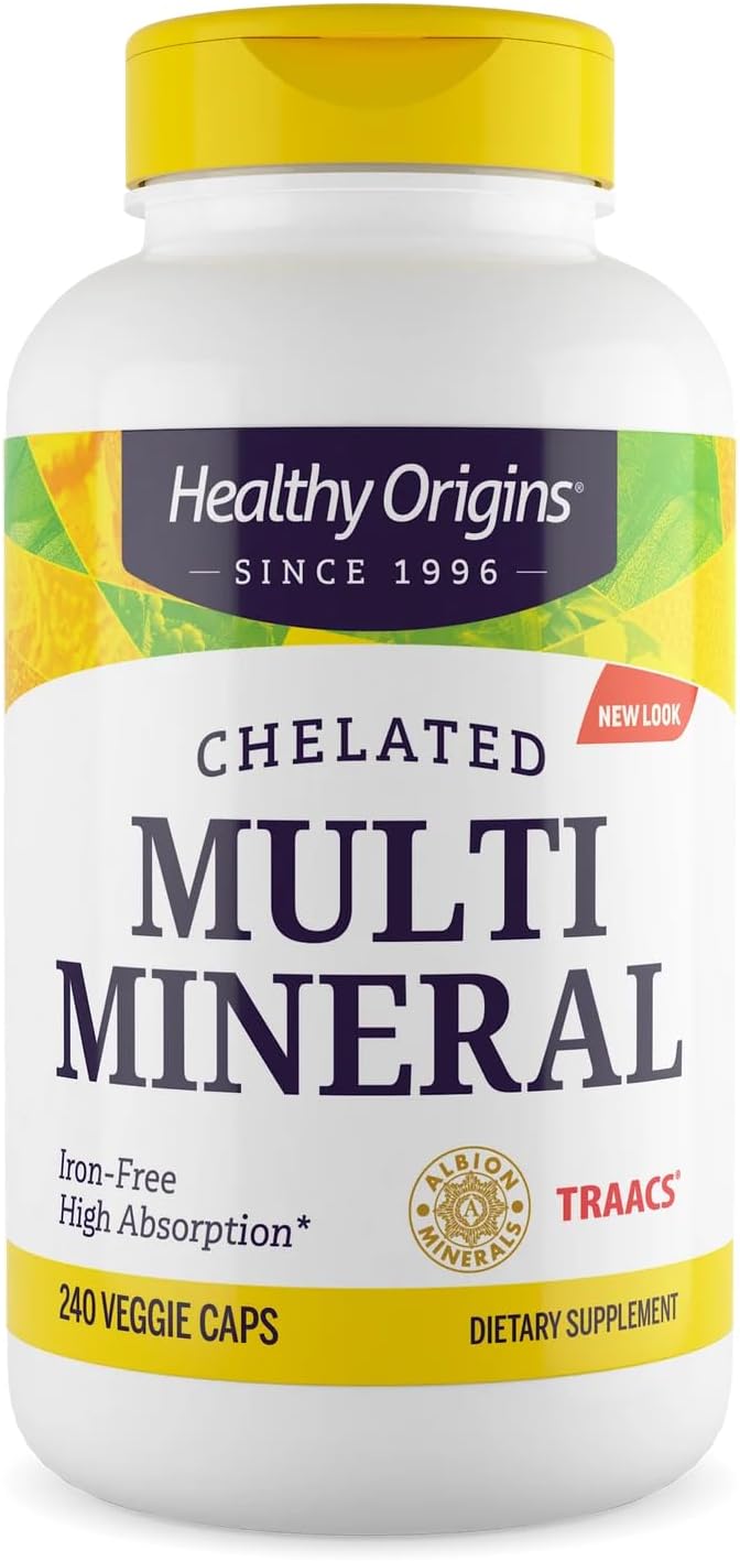 Healthy Origins Chelated Multi Mineral, 240 Veggie Capsules - görsel 1