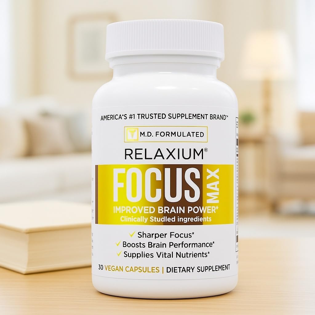Relaxium FocusMax - Brain and Focus Supplement for Mental Clarity, Memory, and Concentration, 30 Vegan Capsules - görsel 7