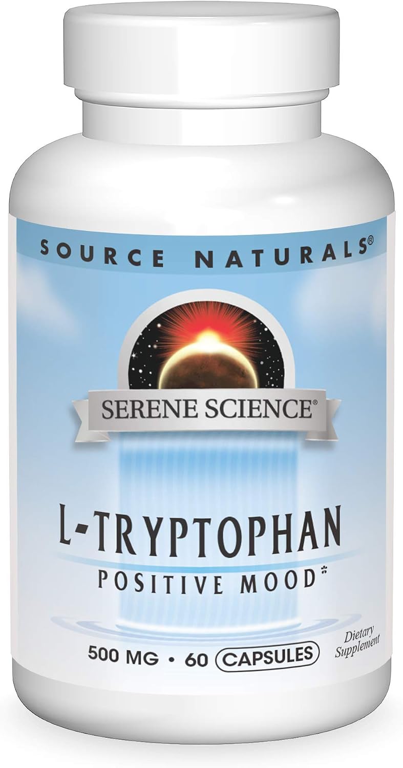 Source Naturals Serene Science L-Tryptophan 500 mg – 60 Capsules - görsel 1