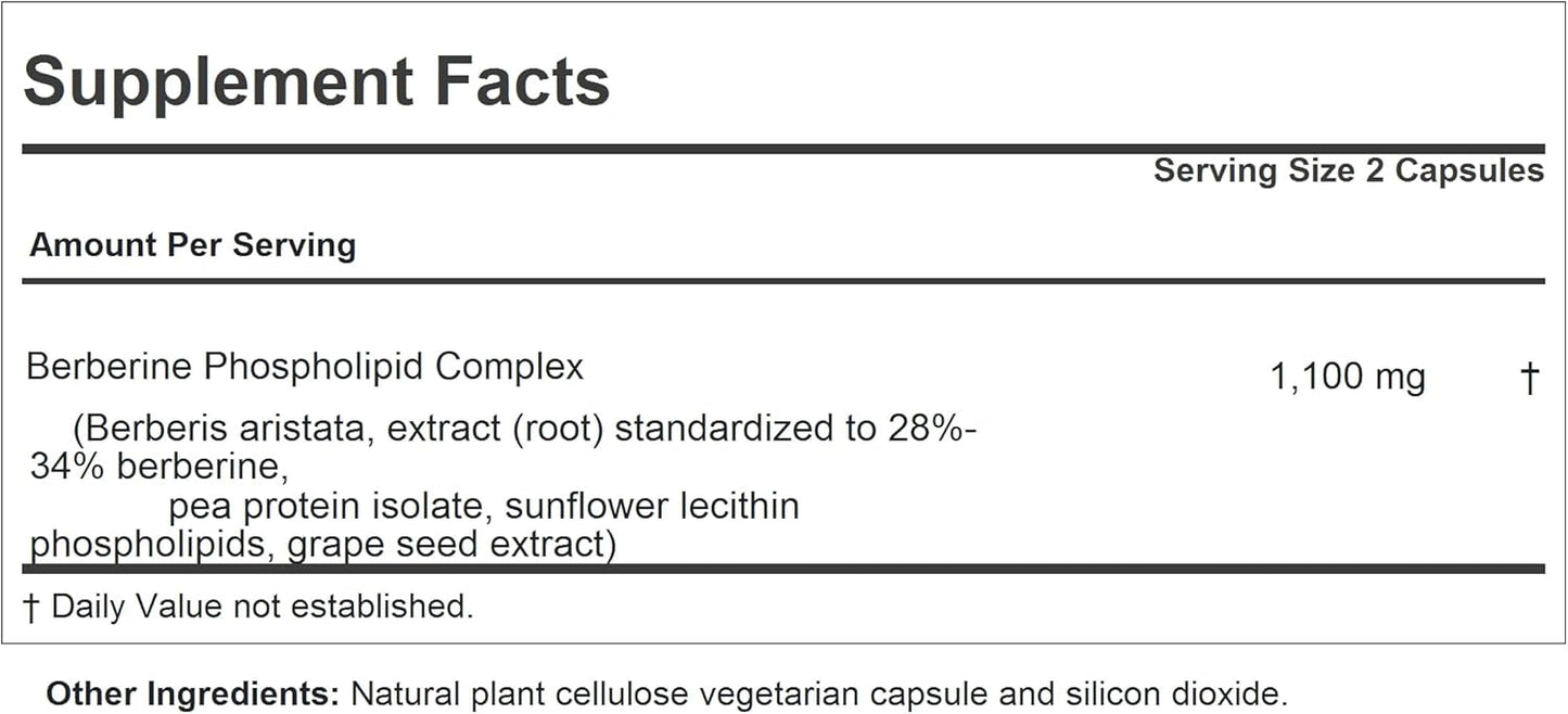 ANDREW LESSMAN Berberine Phospholipid Complex - 240 Capsules - görsel 2