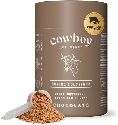 Cowboy First Milking Grass-Fed Colostrum Powder - Vanilla, 40 Servings