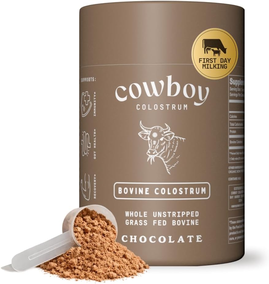 Cowboy Colostrum Powder - First 24-Hour Milking, Whole, Grass-Fed, Unflavoured (40 Servings) - görsel 8
