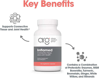 Nutricology Enzocaine - Proteolytic Enzyme Food Supplement for Connective Tissue & Structural Support - 120 Capsules