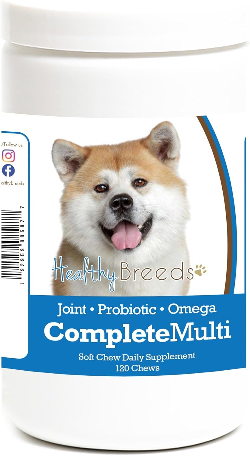 Healthy Breeds Akita All in One Multivitamin Soft Chew 120 Count - görsel 1