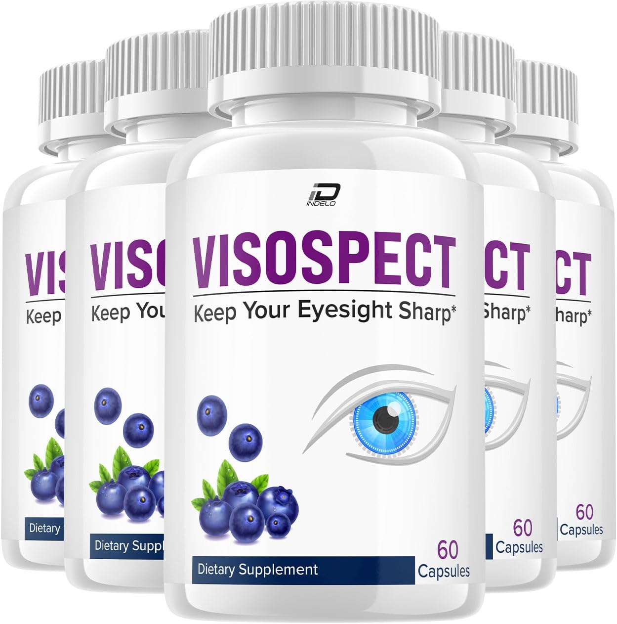 Visospect Plus Eye Support Supplement, 5 Pack (300 Capsules) - görsel 1