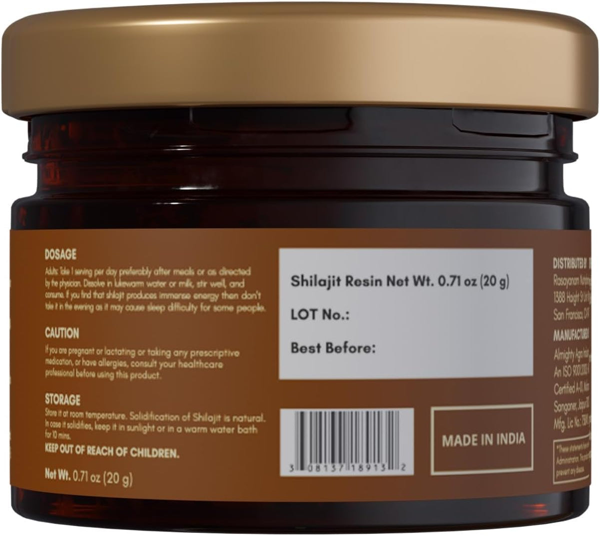 Rasayanam Pure Original Himalayan Shilajit Resin – 20g - görsel 5