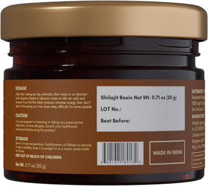 Rasayanam Pure Original Himalayan Shilajit Resin – 20g