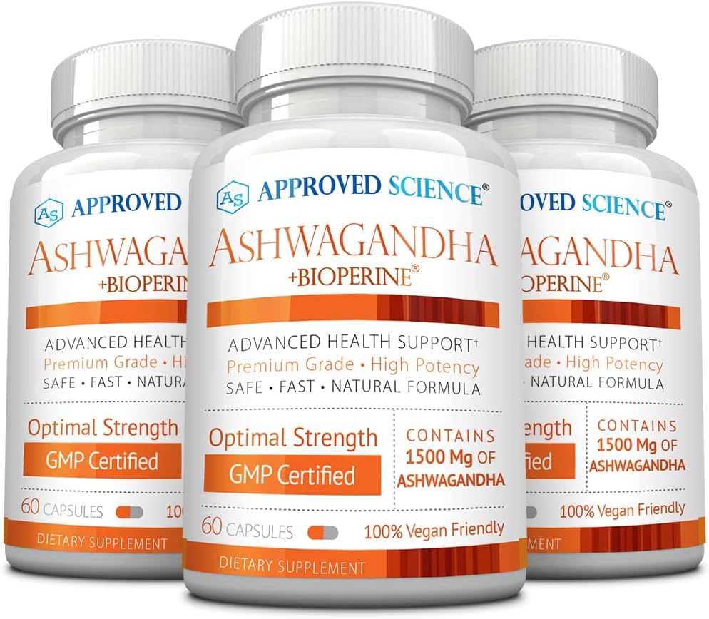Approved Science Ashwagandha 1500mg with BioPerine and Ginger - 60 Vegan Capsules - görsel 7