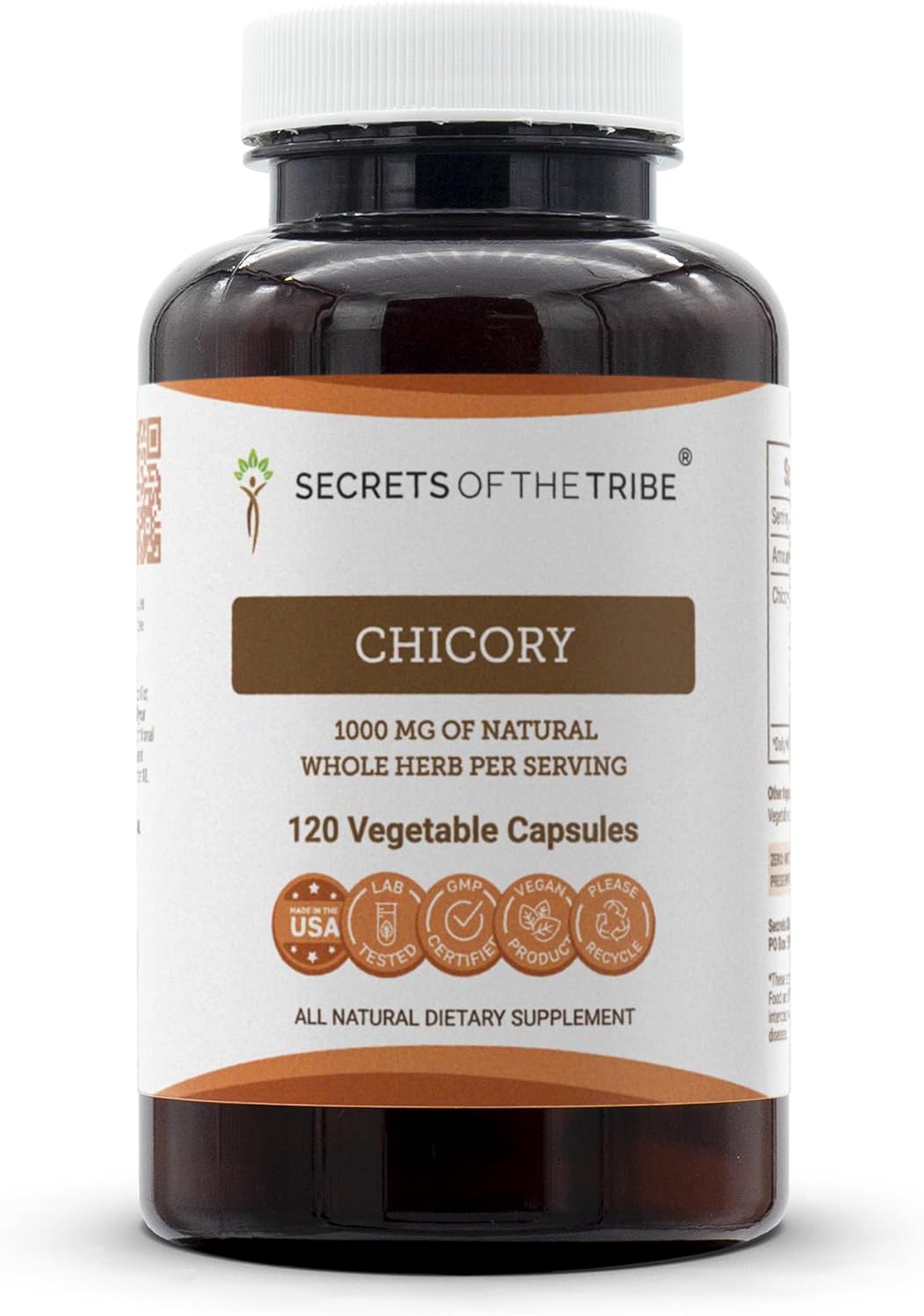 Secrets of the Tribe Chicory 90 Capsules, 1000 mg - Dried Root (Cichorium Intybus) - görsel 6