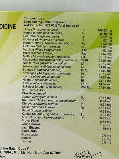 Divya Madhunashini Vati (120 Tablets)