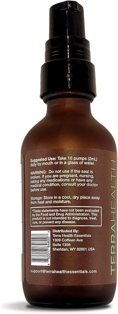 Terra Health Essentials Liposomal Vitamin D3 + K2 with CoQ10 & Selenium - High Absorption Liquid Supplement for Bone & Heart Health, Calcium Support, Immune & Mood Balance - 60 ml, 30-Day Supply