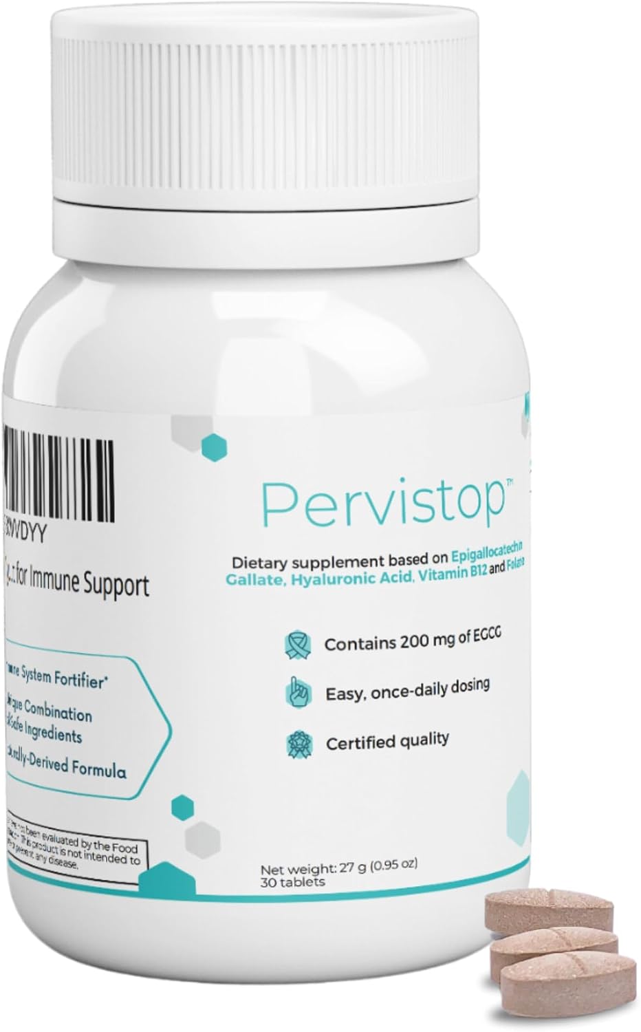 Pervistop - Once Daily, Clinically Tested Food Supplement for Immune Support (30 Day Supply) - görsel 1