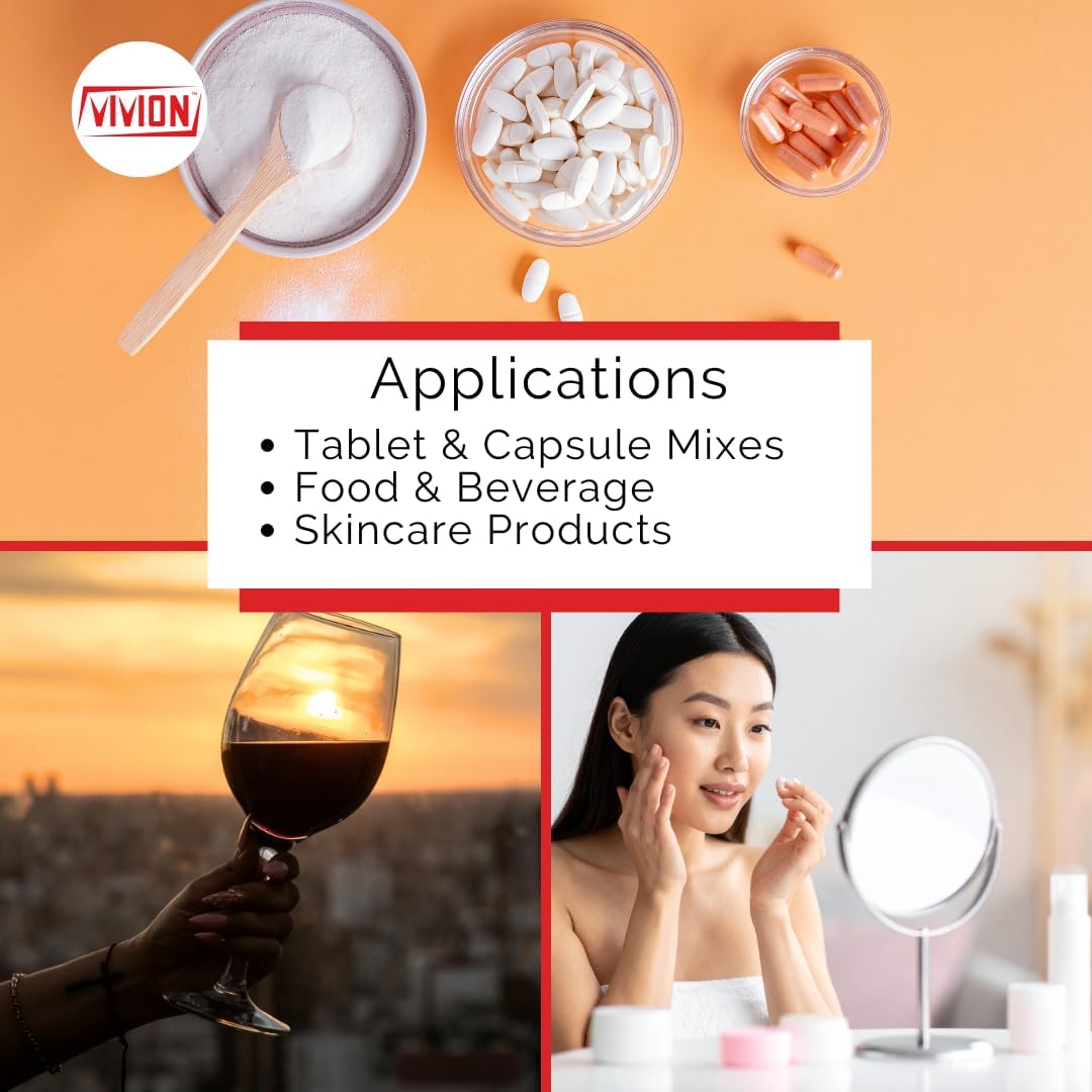 Vitamin C Powder - 1 kg - L-Ascorbic Acid USP Grade Excipient - Food Safe Additive for Pickling & Canning - Home Brewing Sour Flavour Agent - görsel 3