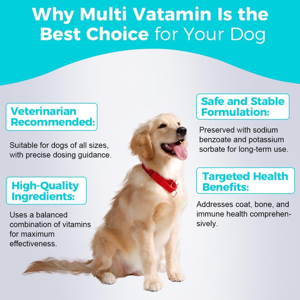 Pets Comprehensive Multivitamin Suspension for Dogs – 240mL - görsel 2