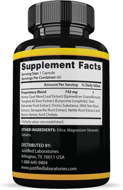 Sizegenix 742mg All-Natural Advanced Formula 60 Capsules