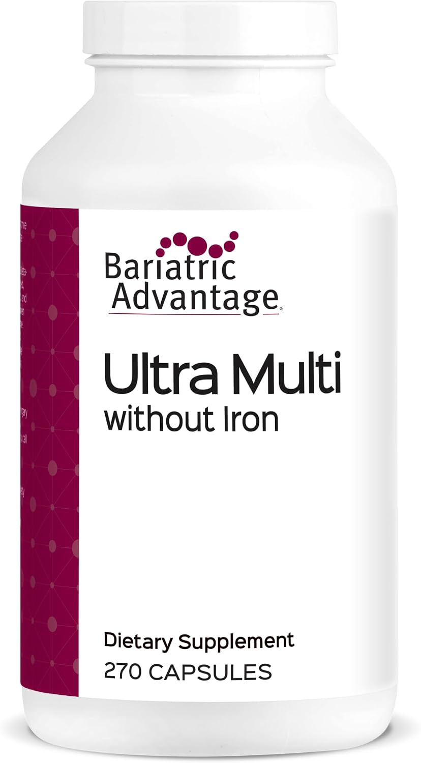 Bariatric Advantage Ultra Multi Without Iron - High Potency Multivitamin for Bariatric Surgery Patients - 270 Capsules - görsel 1