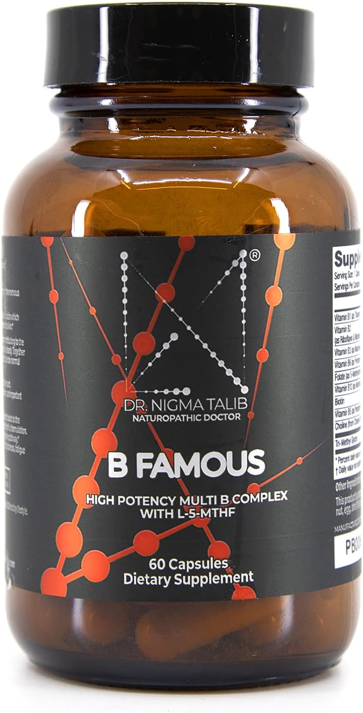 DR. NIGMA B Famous High Potency Multi B Vitamin Complex with L-5-MTHF - 60 Capsules - görsel 1
