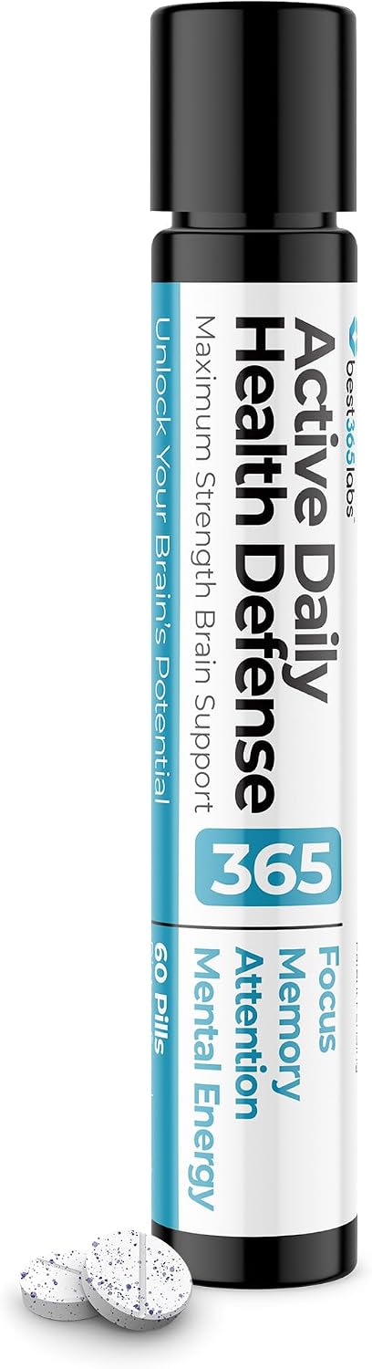 Maximum Strength Brain Support - Methylene Blue, Caffeine & L-Theanine - 60 Tablets - görsel 1