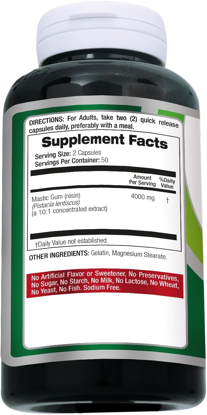 Lab - Mastic Gum - 100 Capsules - görsel 9