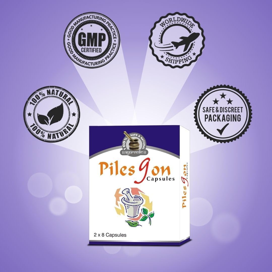 Naturogain Pilesgon Herbal Capsules, 64 Capsules - görsel 3