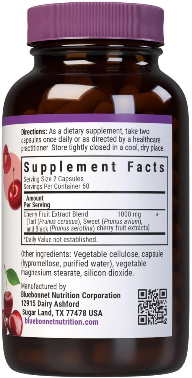 BlueBonnet Super Fruit Cherry Fruit Extract Supplement, 120 Capsules - görsel 2