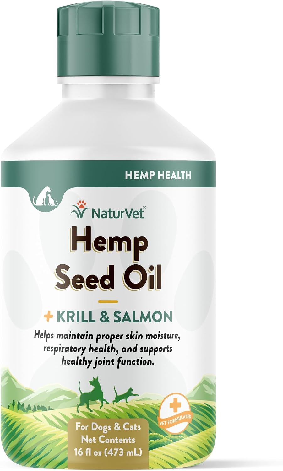 NaturVet Hemp Seed Oil, Krill and Salmon, 16 fl oz (473 ml) Liquid - görsel 1