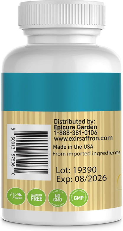 EXIR Saffron Food Supplement – Mood Support – 60 Tablets