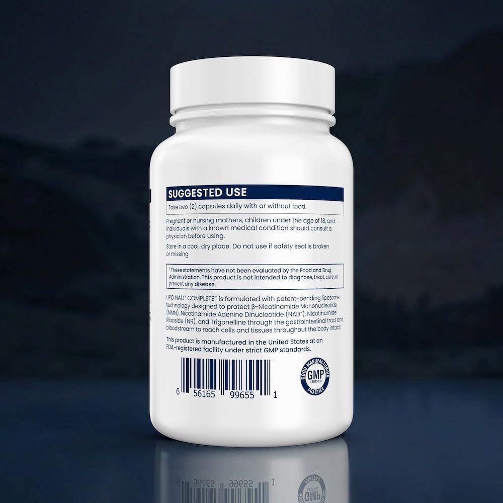 Renue By Science NAD+ Complete - Liposomal NAD Supplement with NMN, NR & Trigonelline (120 Capsules) - görsel 6