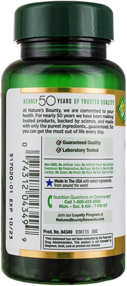 Nature's Bounty Cranberry Softgels Plus Vitamin C, 120 Softgels
