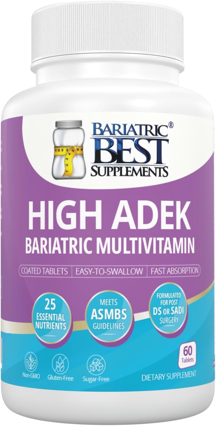 High ADEK Bariatric Multivitamin - for DS, SADI & BPD/DS Surgery - 60 Tablets - görsel 1